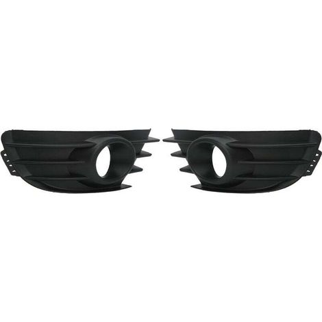 1 Pair of Fog Light Grille Covers, Black Front Bumper Fog Light Grille for Citroen C4 2004-2008 (1/5)
