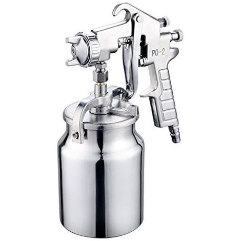 Pistolet de peinture à air par aspiration avec buse inox 2 mm, capacité 1000 ml, outil de peinture aérographe pour la peinture de mobilier automobile (1/5)