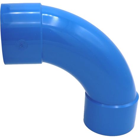 La Ventilazione CEAZ90050LF curva 90° FF blu, per impiantistica aspirazione centralizzata (1/2)