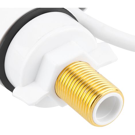 Grifo de agua caliente y fría instantánea con indicador de temperatura, manómetro, acero inoxidable 304, ABS, 3000 W, 20,5 cm (1/5)