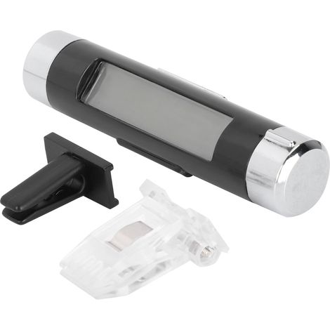 2-in-1 elektronisches Thermometer und Uhr mit LCD-Bildschirm und automatischer Temperaturmessung (1/5)