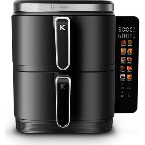 Kitchencook - Airflow 12 Led - Double Friteuse à Air Verticale 12l - 10 Programmes (1/5)