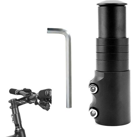 Vorbauerhöhung für Mountainbikes – Verstellbarer Adapter aus eloxiertem Aluminium, +40 mm Höhe, passend für 31,8-mm-Vorbauten