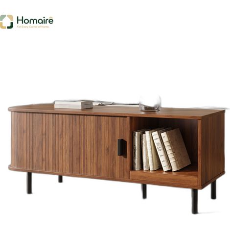 Couchtisch MDF Walnuss 110 x 40 x 55 cm HOMAIRE (1/5)