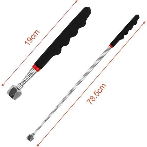 16 Livres acier Inoxydable Aimant Telescopique, Ramassage Magnétique, Tige Télescopable Magnétiques, Récupérateur Aimanté tête Hexagonale, Pick up Rod Magnetics, pour Ramasser Aimants (1/3)