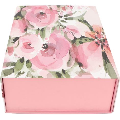 Boîtes d'emballage imprimées en couleur, coffrets cadeaux simples, boîtes pliantes pour l'exportation, coffrets cadeaux de fêtes, boîtes à fleurs (1/5)
