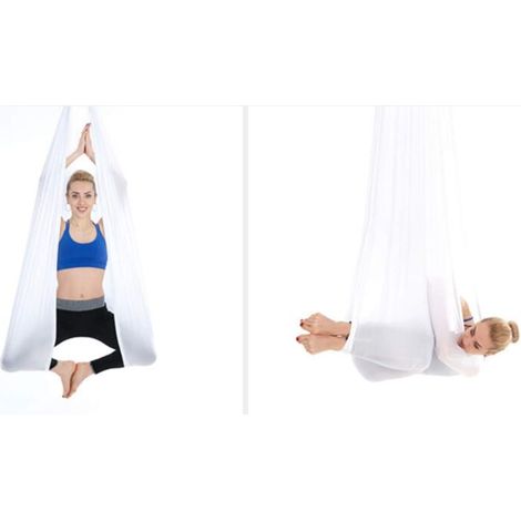 Yoga aérien Elasticity Hamac Yoga intérieur Anti-gravité en Soie, sans nœuds, Contient des Boucles et Une Corde testées et certifiées - 16-Fei Yu (1/5)