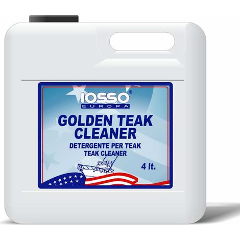 Iosso golden teak cleaner detergente per rimuovere grasso e sporco litri 4