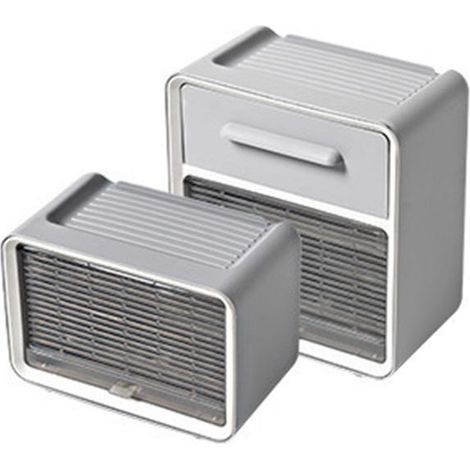 Porta carta igienica, contenitore impermeabile in PP con cassetto per bagno, grigio (1/3)