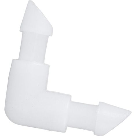90° L-förmiges PE-Winkelstück, 4,2 mm Schlauchverbinder mit gleichem Durchmesser, Verbindungsstück für Rohre, Innen- und Außengewinde, Bewässerungsteil. (1/5)
