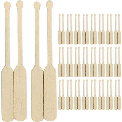 24 paires de mini-pagaies de plage, accessoire de bateau, décoration pour maison de poupée. (1/5)