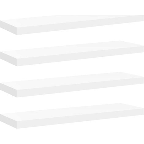 Maison Exclusive - Schweberegale 4 Stk. Weiß 80x23,5x3,8 cm MDF