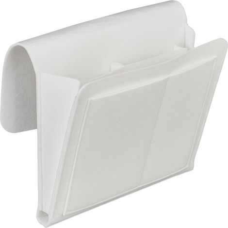 Organizer da letto con 5 scomparti pratica custodia camera da letto 26 x 28 x 5 cm in feltro grigio 130009727