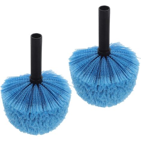2pièces Brosse à Toile Araignée Tête Filetée Légère et Flexible Nettoyeur de Toiles Araignées pour Plafond et Angles Usage Intérieur et Extérieur Compatible Manches Standard (1/5)