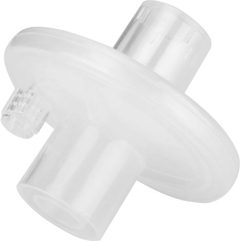 Filtre bactérien jetable pour respirateur, accessoire machine à respiration, filtres antibactériens usage unique, pièce détachée équipement médical, stérile et efficace. (1/5)