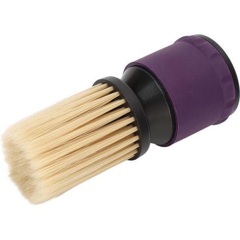 Sèche-cheveux brosse peigne anti-statique pour nuque et cou, balai à cheveux secs, accessoire de coiffage, nettoyage poussière, 1 pièce, noir (1/5)