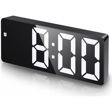 Réveil numérique, horloge LED, avec affichage de la température, luminosité réglable (1/4)