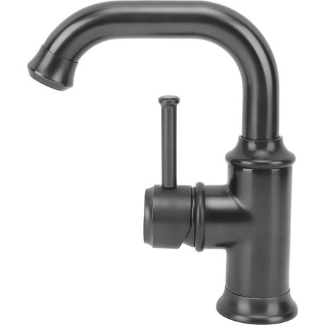 Robinet G1/2 Vintage Style Antique Européen Robinet en Laiton Complet Noir pour Vasque de Salle de Bain Lavabo (1/5)