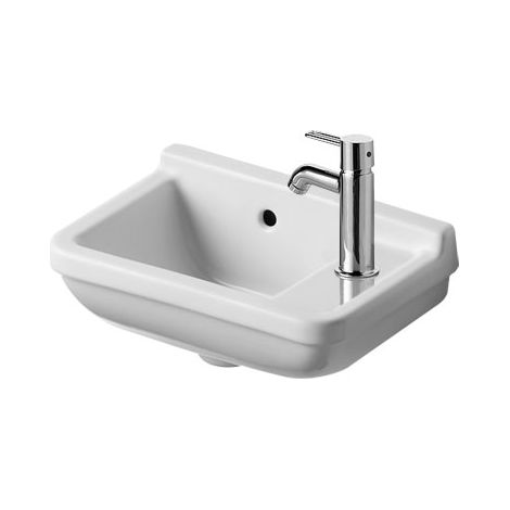 Lavabo Duravit Starck 3 40cm, agujero para grifo a la derecha,