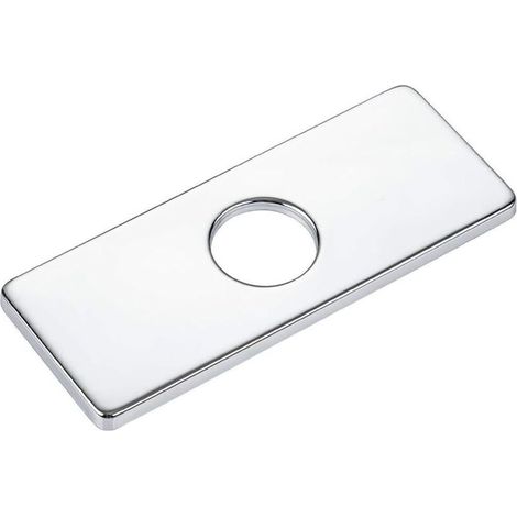 152cm Electroplating Stainless Steel Faucet Plate for Single Hole Faucet as Base for Soap Dispensers or Other Accessories (1/5)