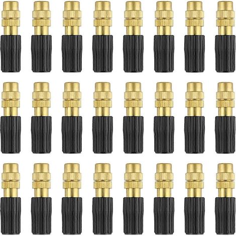 30pcs Brass Spray Nozzle, Watering Nozzle, Adjustable Spray Sprinklers, Garden Irrigation Accessories,0.93.8cm (1/5)