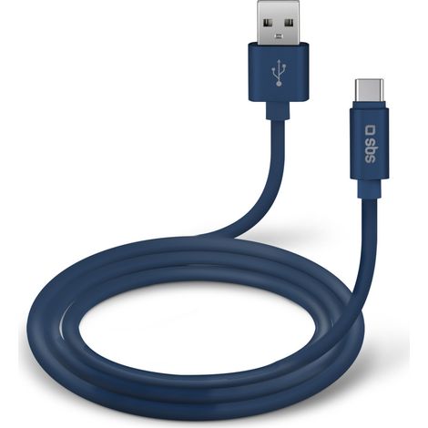 SBS TECABLPOLOTYPECB USB Kabel USB 2.0 1 m USB A USB C Blau (1/4)