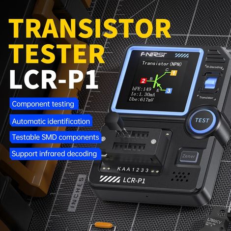 Testeur de composants électroniques multifonctionnel : testeur de condensateurs, résistances, diodes, transistors et décodeur de télécommande infrarouge (1/5)