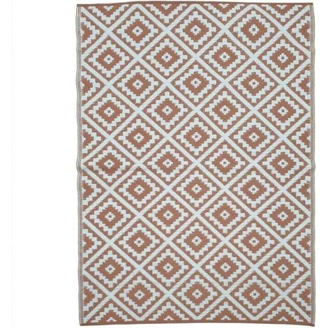 [JAMAIS UTILISÉ]TERRE JARDIN - Tapis d'extérieur réversible pour balcon et terrasse, terre cuite Autres 180 x 280