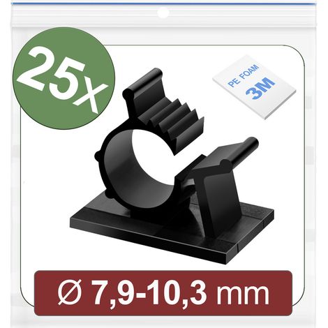 Quadrios 24CA450 Befestigungssockel selbstklebend 24CA450 Bündel-Ø-Bereich 7.9 bis 10.3 mm Schwarz