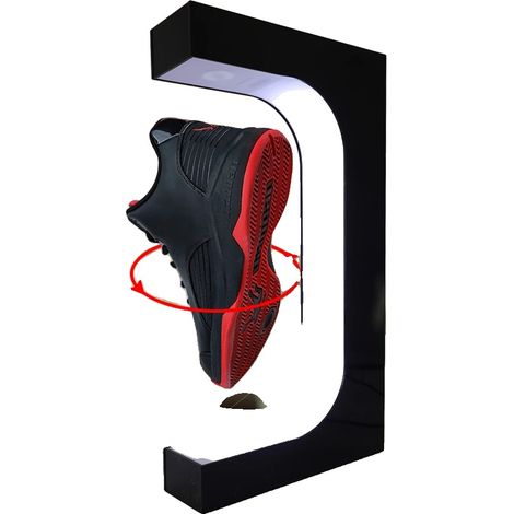 Support d'affichage de chaussures à lévitation magnétique, rotation à 360 degrés, éclairage LED, Vert clair (1/2)