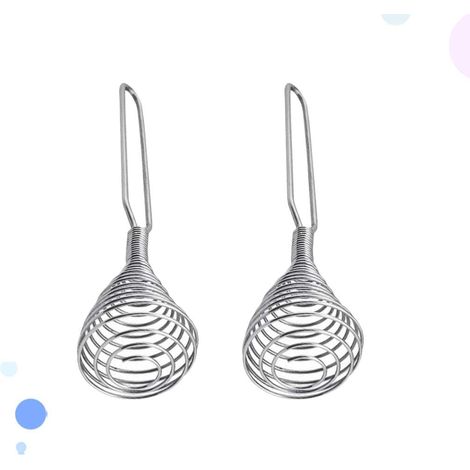 Lot de 2 fouets à ressort en acier inoxydable, batteurs à œufs manuels, accessoires de cuisine pour mélanger, incorporer et battre (1/5)