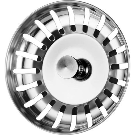 Bouchon Evier Cuisine avec Drain Hair Catcher-Filtre à évier Universel en Acier Inoxydable 304 Épaissi pour Cuisine-Bouchon Evier-Crépine Cuisine (1/4)