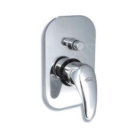 Novaservis Titania Lux - Robinetterie de baignoire encastrée, avec inverseur pour 2 sorties, chrome 91050R,0 (1/2)