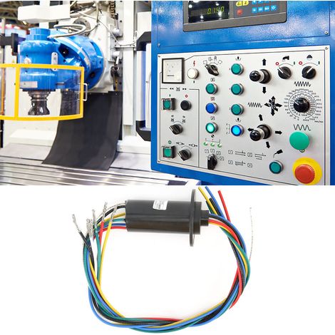 MW1615 Leitfähiger Schleifring, elektrischer Kollektorring, 0  600 V AC, DC, 0,1 nm, 0,03 nm, 6 Kanäle (1/5)