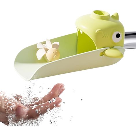 Rallonge d'évier pour – Extension d'évier en Forme de Requin sans Danger pour Les, Accessoires de Robinet réglables pour Le Lavage des Mains, Salle de Bain, Cuisine, Jardin (1/5)