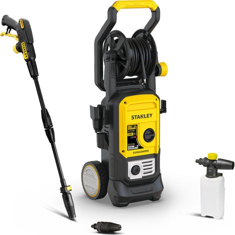 Stanley Hidrolimpiadora de Alta Presión SXPW25HFDSS, para Coches y Exteriores del Hogar, con Doble Velocidad y Asa Plegable (170 bar, 500 l/h, 2500 W) Modelo 2026 (1/4)