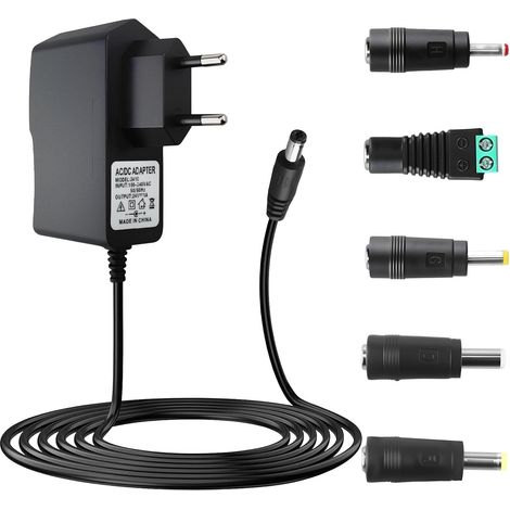 Alimentation 24V 1A Adaptateur Secteur AC-DC 230V 240V 50/60Hz Transformateur d'alimentation Universel pour Bandes LED, Ruban LED, Routeur, Caméra, Hub USB, DC 5.5x2.1mm (1/5)