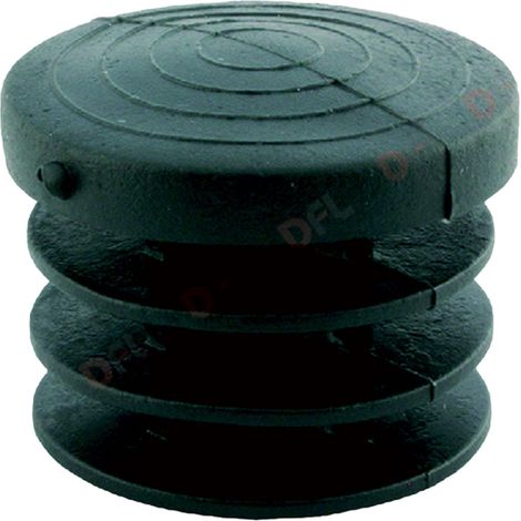 Puntale alettato color verde scuro in plastica e blister confezione da pz.4 -Ø mm 30 - pz. 4