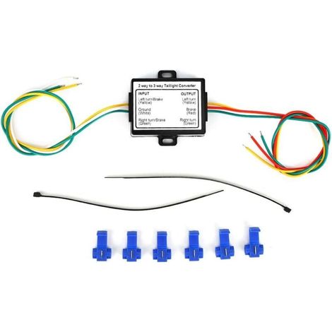 2-zu-3-Draht-Rücklichtkonverter für Anhänger-Elektrik (US-Typ) (1/4)