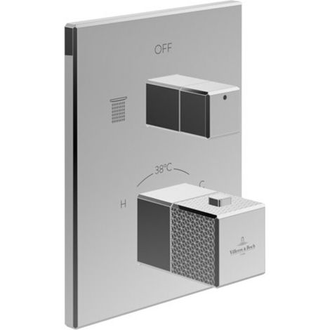 Villeroy & Boch Mettlach Unterputz-Thermostat mit Zweiwege-Mengenregulierung (1/2)