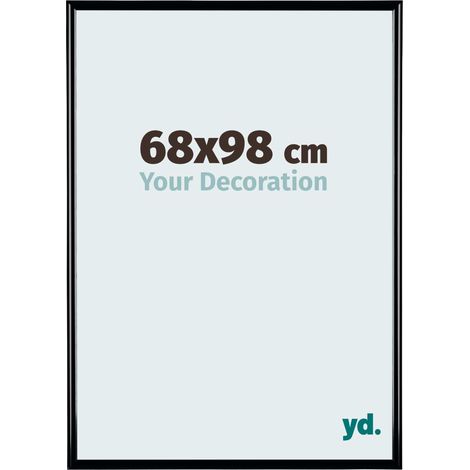yd. - Cadre photo 68x98 - Noir Brillant - Plastique - Bordeaux