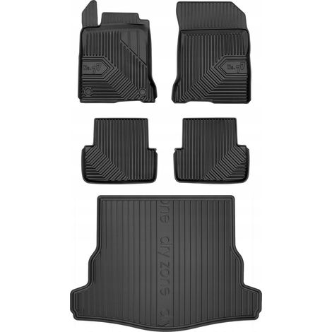 SET 77 Tapis de sol et sur-tapis Renault Laguna 3 Liftback 2007-2015 zwb (1/5)