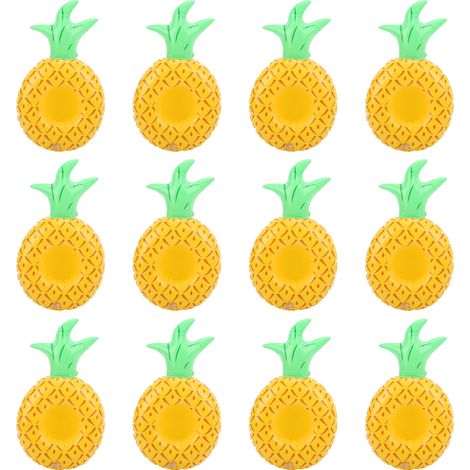 12 pièces Porte-gobelets Gonflables pour Piscine, Flotteurs Amusants pour Enfants, Accessoires de Fête (1/5)