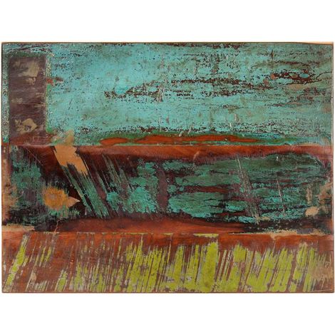 Piano Tavolo Rettangolare 60x80 cm 25-27 mm Legno di Recupero vidaXL