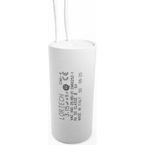 Condensateur - 3,15 µF - Pour Moteur Monophasé - 1 Pièce (1/5)