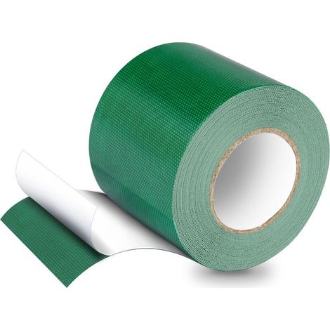 Ruban de Bâche, Ruban de Réparation pour Bâches en Tissu, Patchs de Bâche, 5M8CM, pour Bâche de Camion, Auvent, Tente, vert (1/5)