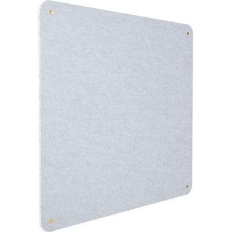 Pannello Fonoassorbente da Parete con Fori 100x100 cm Kit di 4 distanziali Coprivite Gold Finitura Grigio (1/5)