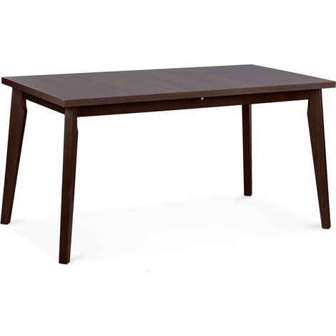 KONSIMO Esstisch ausziehbar bis 190cm, rechteckig "RHENA", Braun, laminierte Möbelplatte, Modern, 150-190x76,5x80