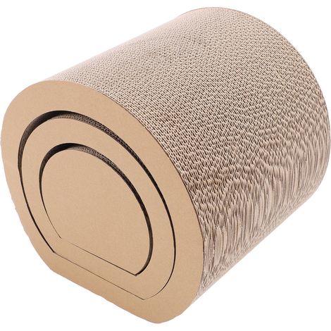 Grattoir 3 en 1 pour chat, papier ondulé en carton multifonction, Tunnel à gratter, tapis à gratter pour exercice de jeu de chaton (1/5)
