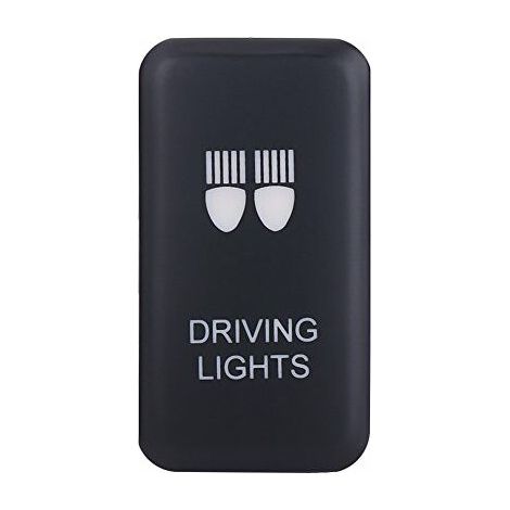 Interrupteur à Bascule 12V 0.5A Bleu Double Interrupteur avec Ligne 200mm Commutateur à LED Bouton-poussoir de Voiture(DRIVING LIGHTS) (1/5)